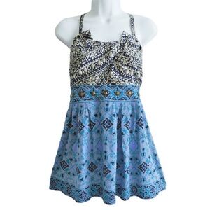 Anthropologie Deletta Babydoll Silk Y2K 2000s Silk Cami Tank Top (Size M)